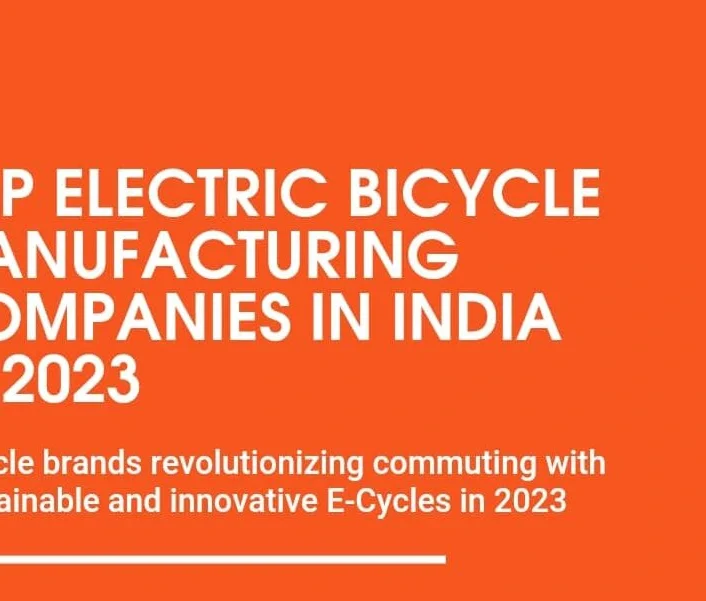Top electric bicycle manufacturing companies in India